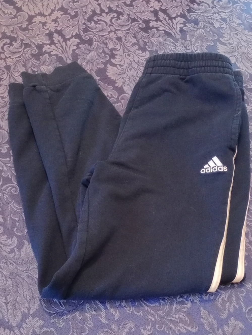 Big Kids Tall Boys XL Navy Blue Adidas Pants